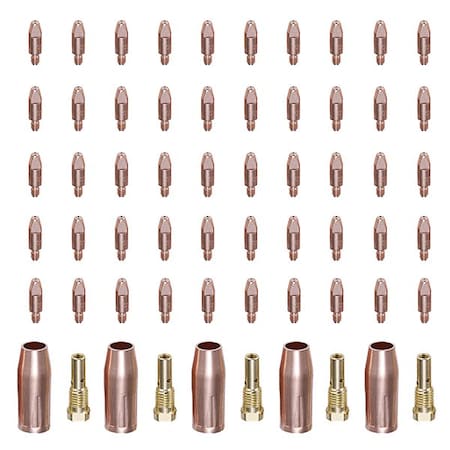 Amico Electric MIG Consumables, 0.030-Tip, Nozzle, Diffuser, Use For MTS-165/185/205, MIG-160/180/200, MIG-140GS. MIG030-60